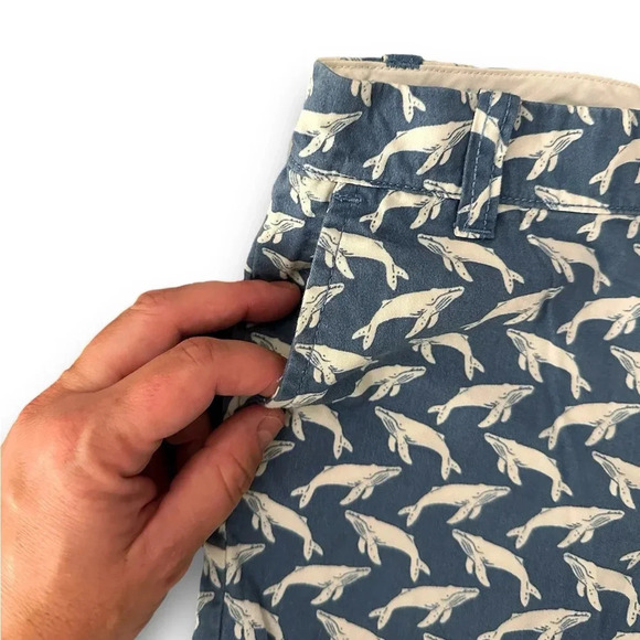 Crewcuts | Boys’ Whale Print Chino Shorts (3) 🐋 - Picture 3 of 6